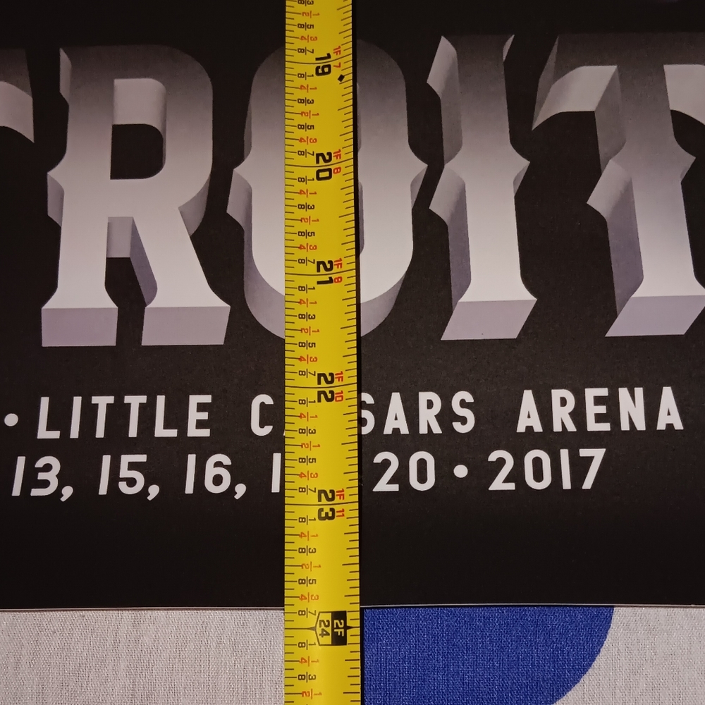 2017 Kid Rock Inaugural Show Detroit Concert Tour Poster Little Ceasars Arena - Picture 4 of 4